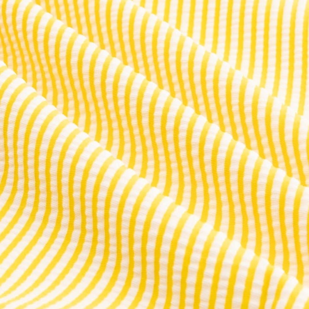 LIZENS Girls One Piece Swimsuit – Yellow & White Stripe – Size 9/10 – NWT - Picture 9 of 12